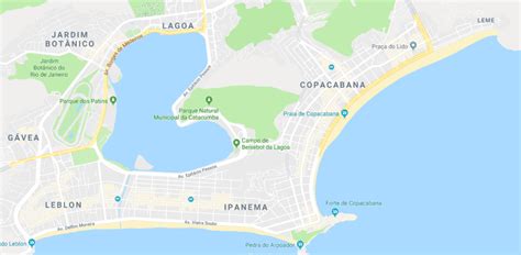 Bairros como Copacabana, Ipanema e Leblon .